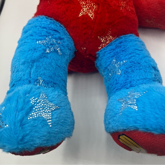 Build A Bear Workshop DC Comics Wonder Woman Teddy Plush 17” Red Blue Stars - Picture 12 of 13